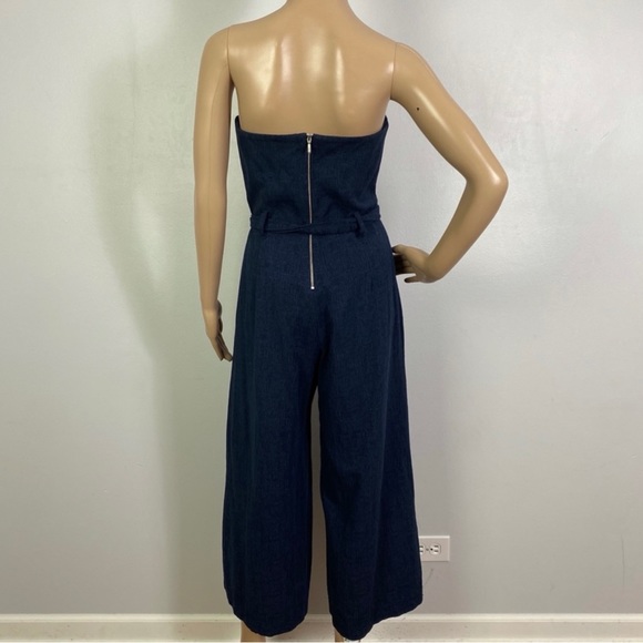 NEW BEC & BRIDGE REVOLVE NAVY STRAPLESS JUMPSUIT - Picture 7 of 8